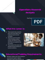 Operations Research Analysts: Zoe Firchau