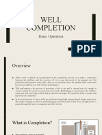Well Completion: Basic Operation