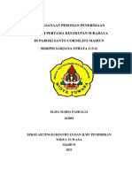 Pelaksanaan Pedoman Penerimaan Komuni Pertama Keuskupan Surabaya Di Paroki Santo Cornelius Madiun