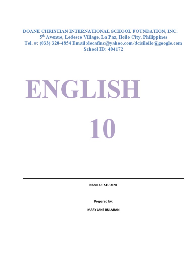 Doane Christian School Foundation Records PDF Writers World Wide 