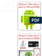 Java Android MOOC Module 1 Overview