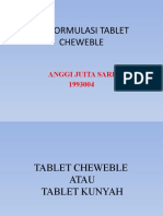 Preformulasi Tablet Kunyah