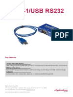 Multi-1/USB RS232: Key Features