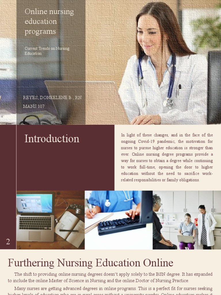 E-Learning in Nursing Education Trends | PDF | Educational Technology ...