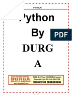Python Language Fundamentals