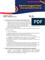 Enumerate and Discuss The Types of Demand Determinants