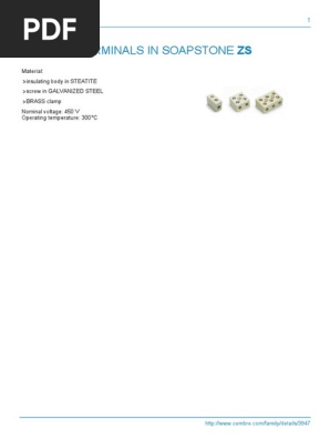 TERMINALS IN SOAPSTONE ZS