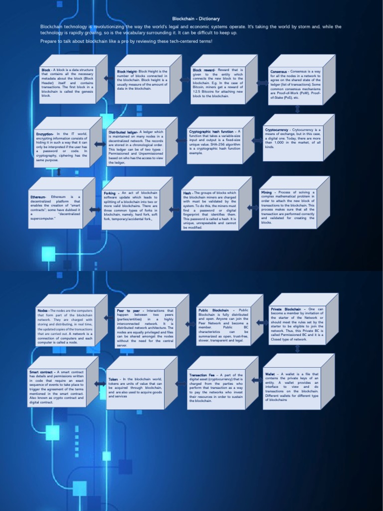 Blockchain Glossary for Beginners | PDF | Cryptocurrency | Espionage  Techniques