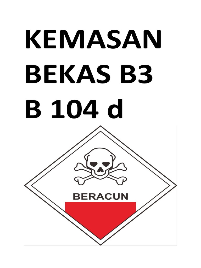 Kemasan Bekas B3 | PDF
