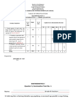 Math Summative 3rd Q