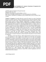 TITLE: "Determinants For Profitability of E-Commerce Operations of Companies in The Communication Sector in Nairobi County, Kenya"