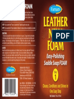 18-11138 FM 300526425 Leather New Saddle Soap Foam 7oz Label