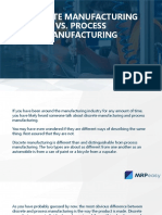 Discrete Manufacturing vs. Process Manufacturing