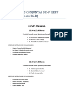 AUDICIONES CONJUNTAS DE 6 EEPP comisiones y orden de intervencion