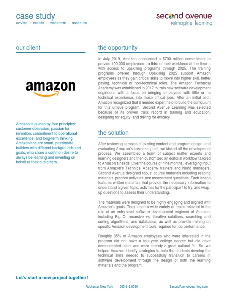 Amazon Technical Academy PDF Curriculum Learning