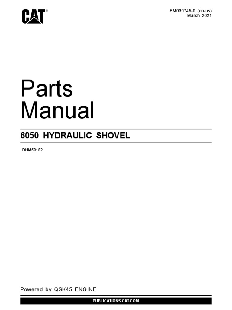 Cat 6050 DHM Parts Manual, PDF, Transmission (Mechanics)