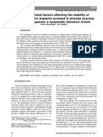 Surgery-Related Factors Affecting The Stability of Orthodontic Mini Implants Screwed in Alveolar Process Interdental Spaces: A Systematic Literature Review