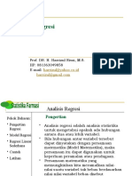 Statistika Farmasi 12 Analisis Regresi