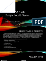 Analiza SWOT politia locala sector 1