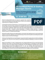 CII - Certified Paints & Coating Manager Course Brochure