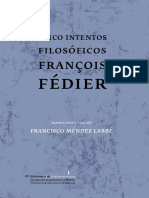 Cinco Intentos Filosóficos 2019 Fédier