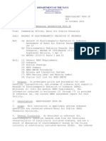 NASPCOLAINST 8000.3F - Hazards of Electromagnetic Radiation to Ordnance