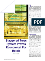 Staggered Truss System Proves Economical For Hotels: B Byy A Aiin Nee B Brraazziill,, P P..EE.