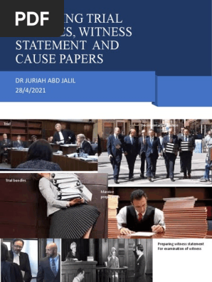 7. Trial Bundles and Witness Statement