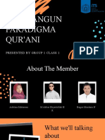 Membangun Paradigma Qur'Ani: Presented by Group 1 Class 1