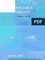 Teknik Lobi & Negosiasi: Putri Wahyuni, S. I. Kom., M. Soc