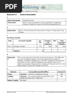 Exercise 9.1 Source Documents: A Source Document Transaction