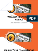 Slides - Farmacia Hospitalar e Clínica - Atribuições e Competências