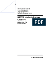 Installation Operation Maintenance: RTWB Helical-Rotary Chillers