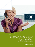 Cgwn/Ccun Indoor Liquid Chillers: The Compact Aquastream Solution