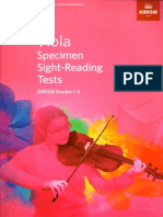 ABRSM - Specimen Sight-Reading Tests - Viola - Grades 1 A 5 (2012)