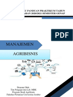 Buku Panduan Manajemen Agribisnis 2020-2021 Semester Genap