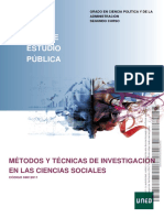 Guía de Estudio Pública: Métodos Y Técnicas de Investigación en Las Ciencias Sociales