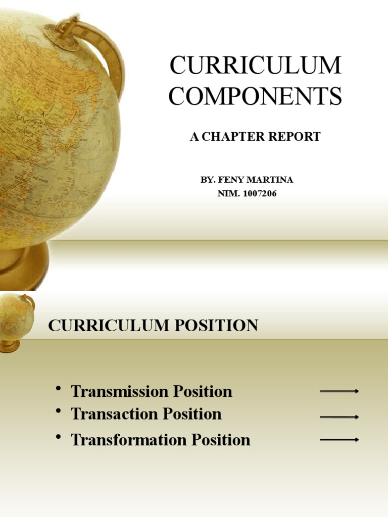 Curriculum Components: A Chapter Report | PDF | Learning | Thought