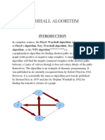 Warshall Algorithm: Algorithm, or The WFI Algorithm