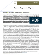 The Predictability of Ecological Stability in A Noisy World: Articles