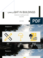 Daylight in Buildings: Introduction & Lighting Principles