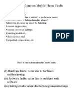 Repair of Common Mobile Phone Faults