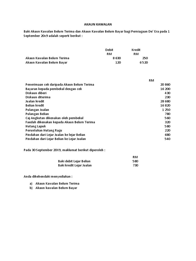 Kuiz Akaun Kawalan 2 Pdf