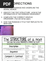 John Re - Organization of Text Performance Assessment