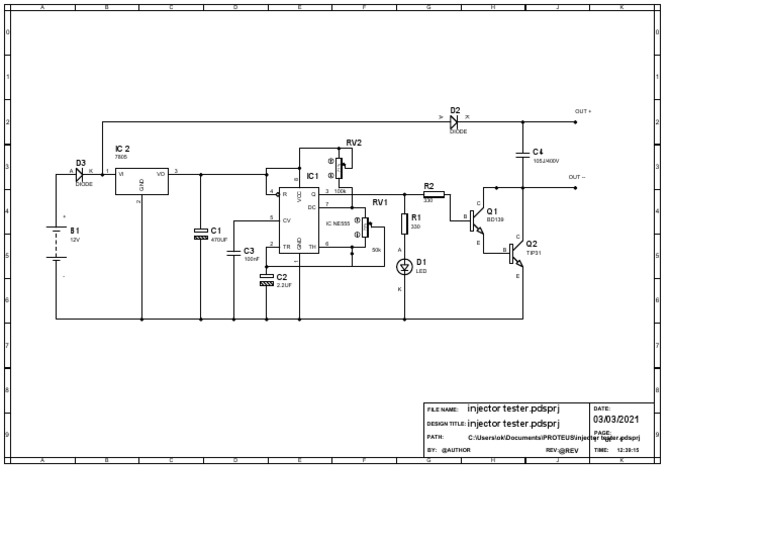 Injector Tester PDSPRJ PDF Electrical Circuits Electronic
