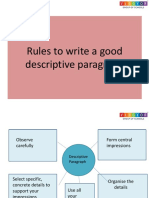 Rules To Write A Good Descriptive Paragraph