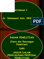 Ragam Penelitian & Unsur Dalam Proposal Penelitian