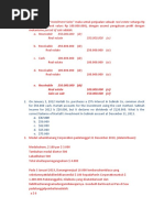 A. Receivable 350.000.000 (DR) Real Estate 350.000.000 (CR)