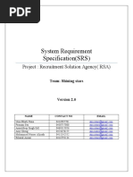 System Requirement Specification (SRS) : Project: Recruitment Solution Agency (RSA)