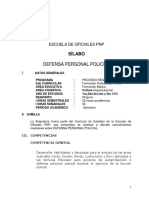 Sílabo Defensa Personal Policial